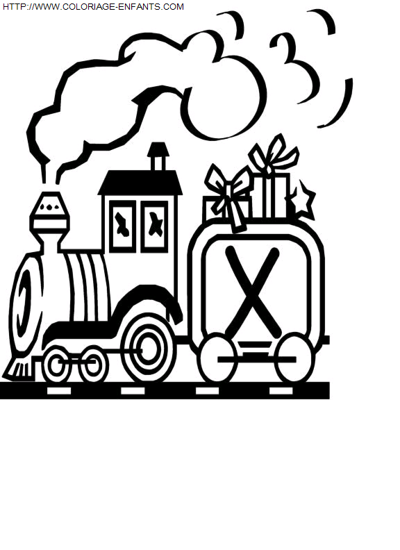 Alphabet Train coloring