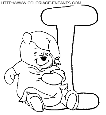 Alphabet Winnie The Pooh coloring