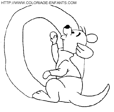 Alphabet Winnie The Pooh coloring