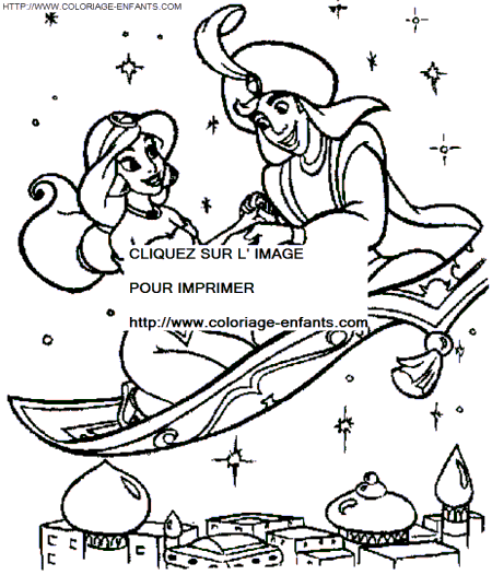 Aladdin coloring