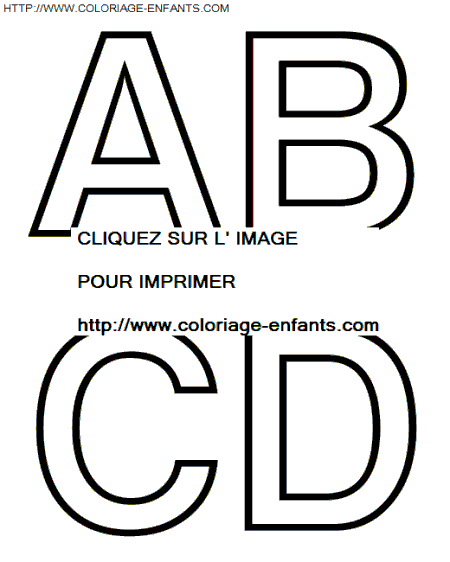 Alphabet Simple coloring