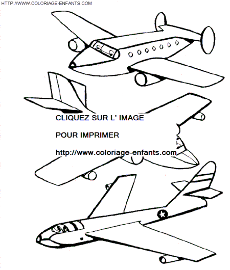 Airplane coloring