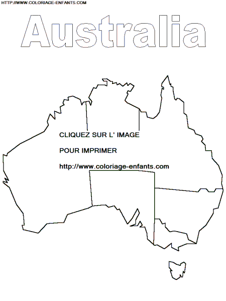 Australia coloring