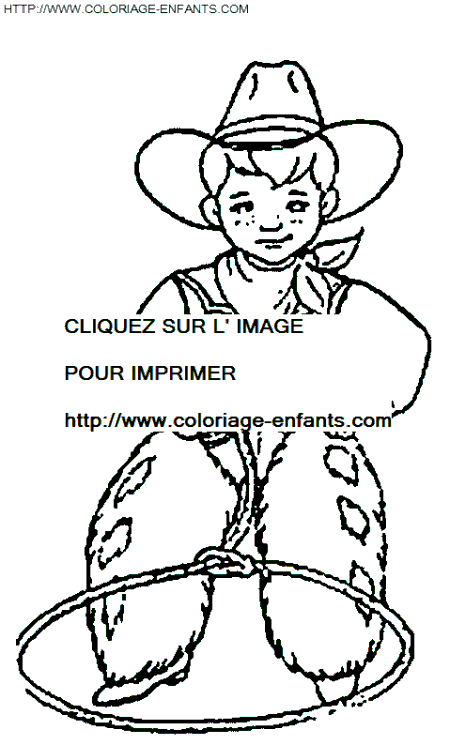 Cowboy coloring