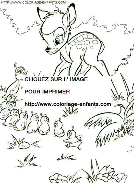 Bambi coloring