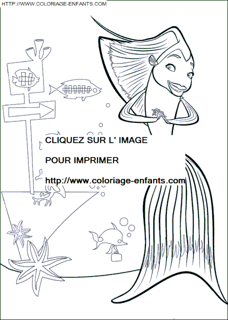 Shark Tale coloring