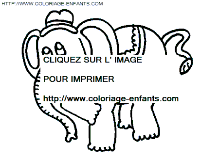 Elephants coloring