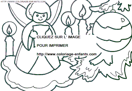 Christmas Angels coloring