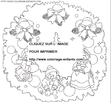 Christmas Wreaths coloring