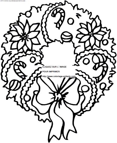 Christmas Wreaths coloring