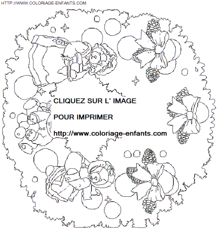 Christmas Wreaths coloring