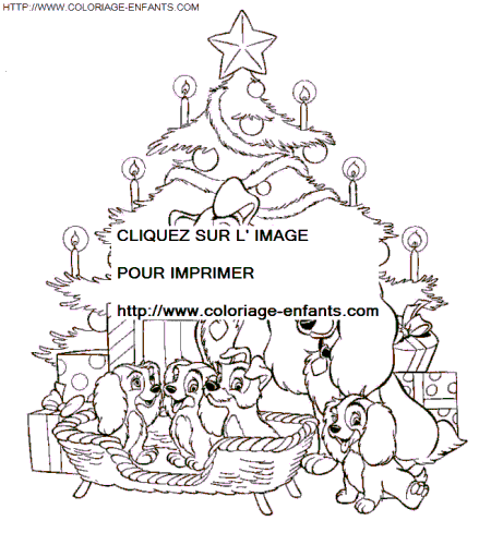 Christmas Walt Disney coloring