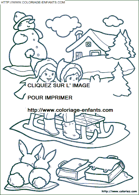 Christmas Children coloring