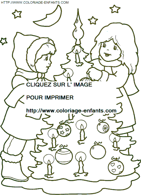 Christmas Children coloring