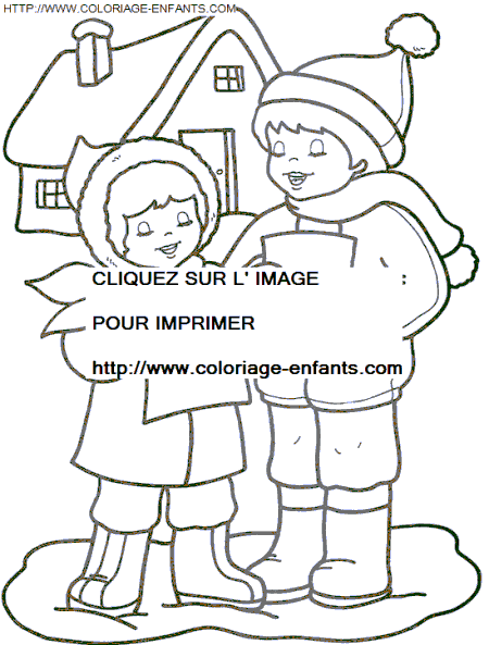 Christmas Children coloring