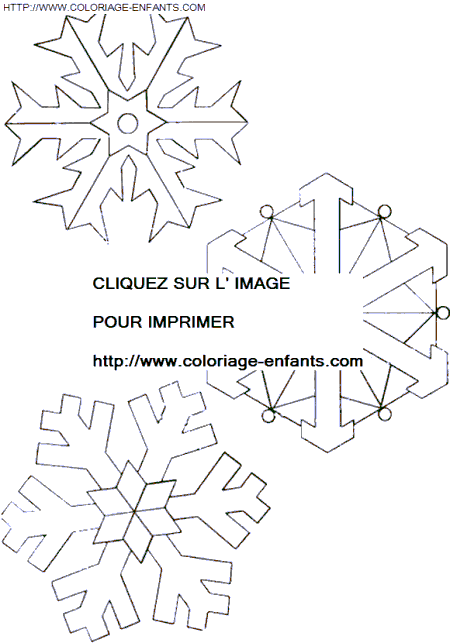 Christmas Snowflakes coloring