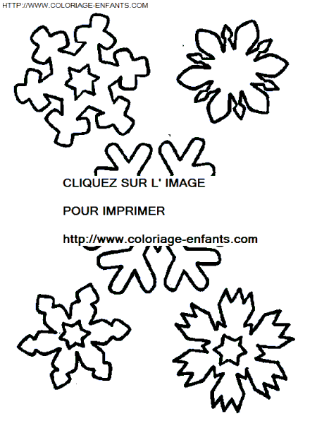 Christmas Snowflakes coloring