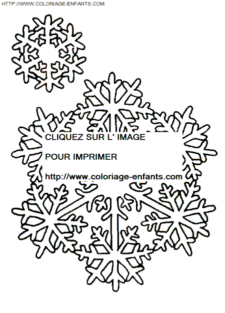 Christmas Snowflakes coloring