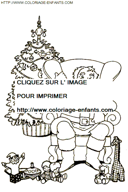 Christmas Santa Claus House coloring