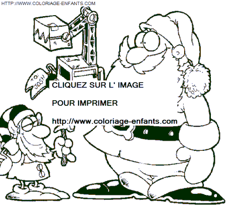 Christmas Santa Claus House coloring