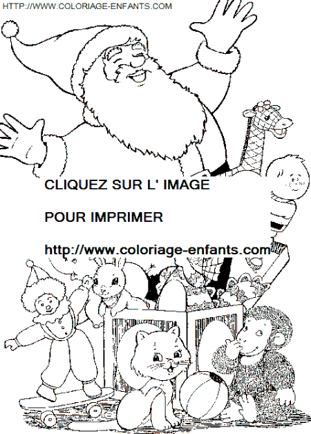 Christmas Santa Claus House coloring