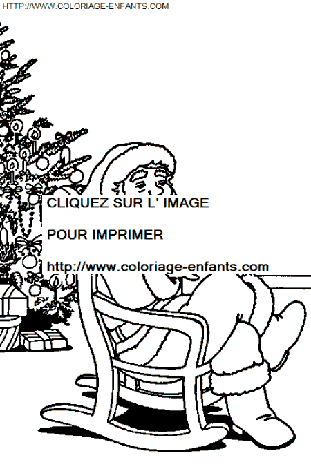 Christmas Santa Claus House coloring