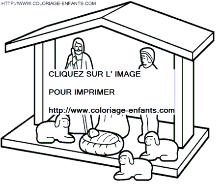 Christmas Nativity coloring