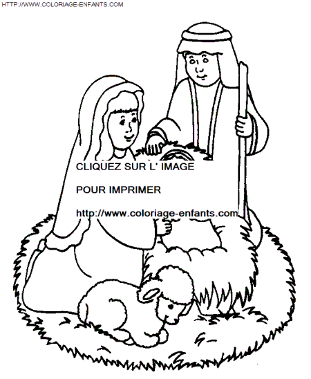 Christmas Nativity coloring