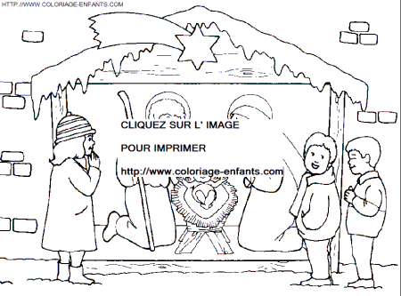 Christmas Nativity coloring