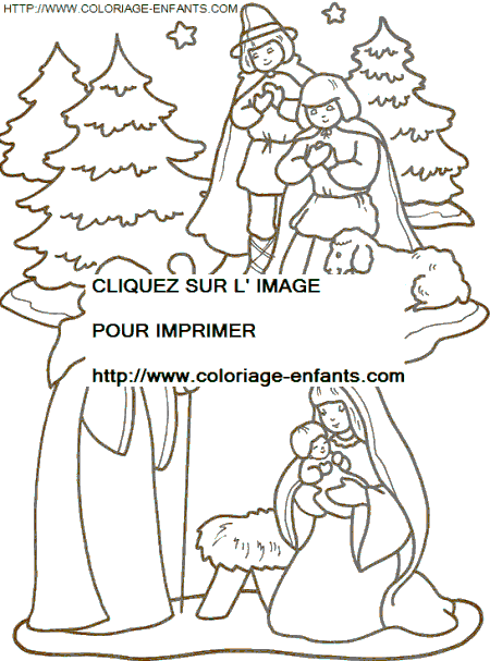 Christmas Nativity coloring