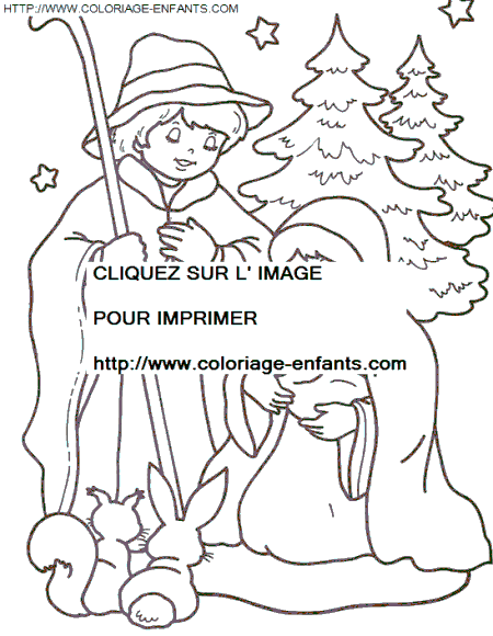 Christmas Nativity coloring