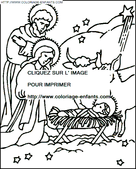 Christmas Nativity coloring