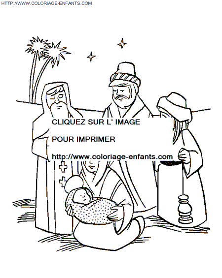 Christmas Nativity coloring