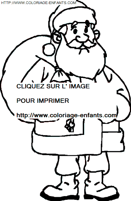 Christmas Santa Claus coloring
