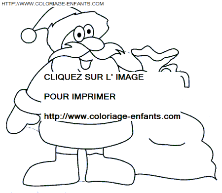 Christmas Santa Claus coloring