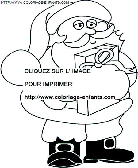 Christmas Santa Claus coloring