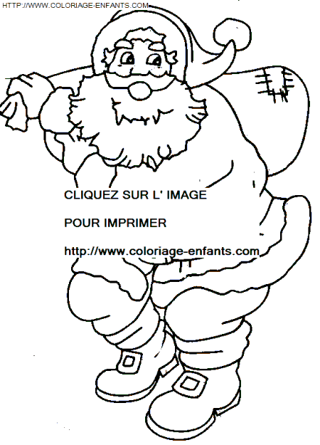 Christmas Santa Claus coloring