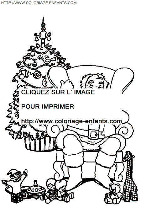 Christmas Santa Claus coloring