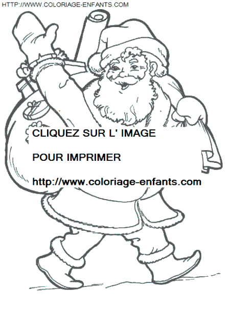 Christmas Santa Claus coloring