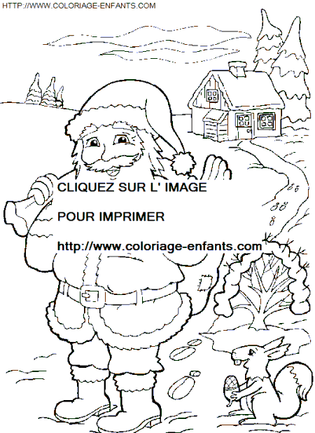 Christmas Santa Claus coloring