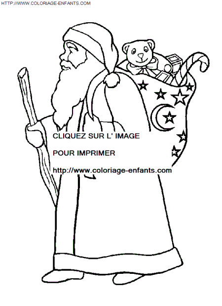 Christmas Santa Claus coloring