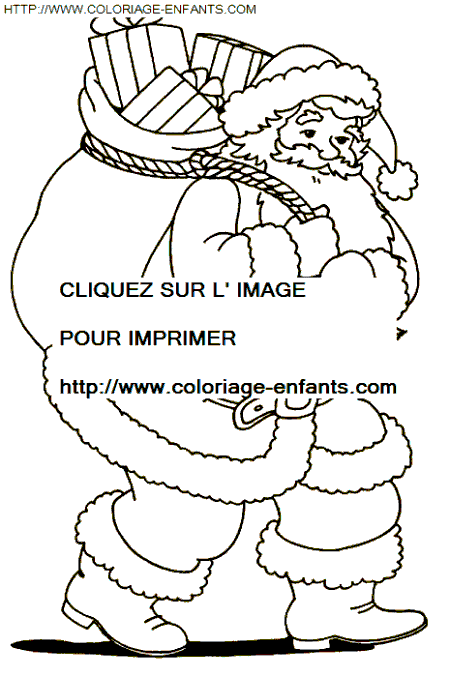 Christmas Santa Claus coloring