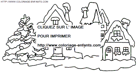 Christmas Scenery coloring