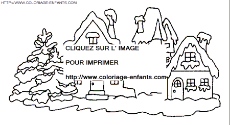 Christmas Scenery coloring