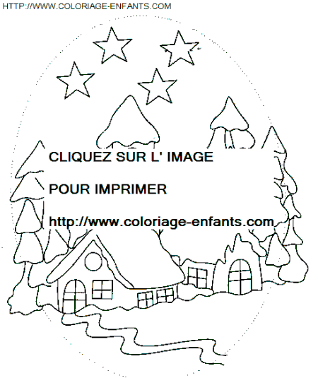 Christmas Scenery coloring