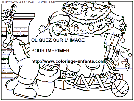 Christmas Santa Claus Presents coloring