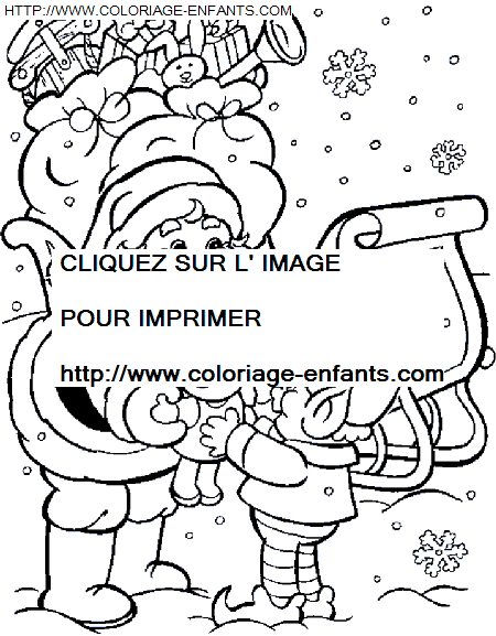 Christmas Santa Claus Presents coloring