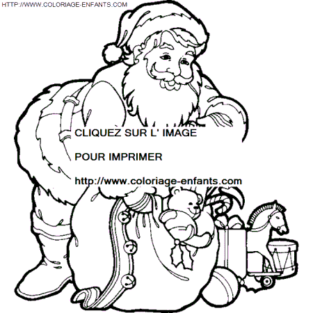 Christmas Santa Claus Presents coloring