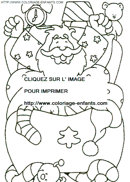 Christmas Santa Claus Presents coloring