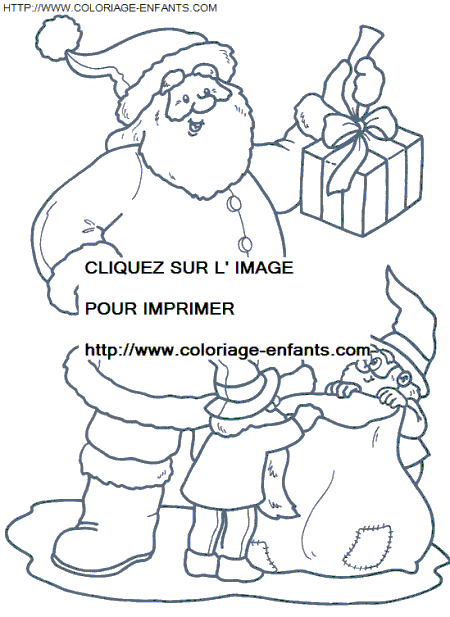 Christmas Santa Claus Presents coloring